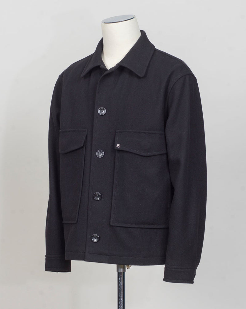 ADIB Shirt Jacket
Fabric: 100% wool Loro Piana / Capolavoro
Art 770065
Col N1234 (Black)
Made in Martina Franca, Italy Tagliatore Wool &amp; Cashmere Shirt Jacket / Black