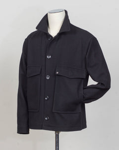 ADIB Shirt Jacket
Fabric: 100% wool Loro Piana / Capolavoro
Art 770065
Col N1234 (Black)
Made in Martina Franca, Italy Tagliatore Wool &amp; Cashmere Shirt Jacket / Black