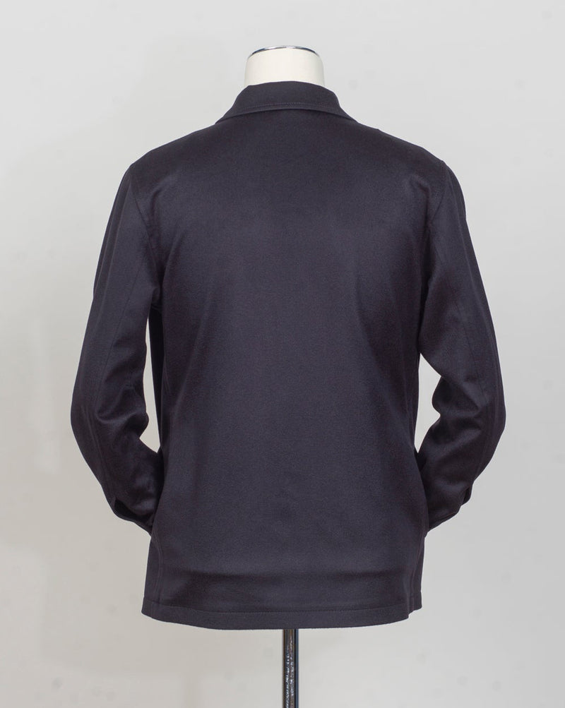 Model: G-Calvin
Art 220009
Col B3217 / Navy
Composition: 50% wool 50% Cashmere
Made in Martina Franca, Italy Tagliatore Cashmere &amp; Wool Overshirt / Navy