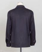 Model: G-Calvin
Art 220009
Col B3217 / Navy
Composition: 50% wool 50% Cashmere
Made in Martina Franca, Italy Tagliatore Cashmere & Wool Overshirt / Navy