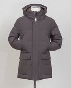 Outer fabric: 91% Polyester 9% Elastane
Lining: 100% Polyamide
Filling: 90% Down 10% Feathers
Color: Graphite Grey / 97
Article: F09MUCX738
Snap buttons Montecore Hooded Down Coat / Graphite Grey