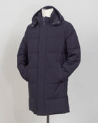 Outer fabric: 91% Polyester 9% Elastane
Lining: 100% Polyamide
Filling: 90% Down 10% Feathers
Color: Navy / 89
Article: F09MUCX755
Snap buttons Montecore Long Down Coat / Navy