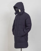 Outer fabric: 91% Polyester 9% Elastane
Lining: 100% Polyamide
Filling: 90% Down 10% Feathers
Color: Navy / 89
Article: F09MUCX755
Snap buttons Montecore Long Down Coat / Navy