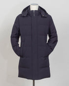 Outer fabric: 91% Polyester 9% Elastane
Lining: 100% Polyamide
Filling: 90% Down 10% Feathers
Color: Navy / 89
Article: F09MUCX755
Snap buttons Montecore Long Down Coat / Navy