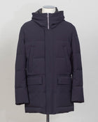 Outer fabric: 91% Polyester 9% Elastane
Lining: 100% Polyamide
Filling: 90% Down 10% Feathers
Color: Navy / 89
Article: F09MUCX738
Snap buttons Montecore Hooded Down Coat / Navy