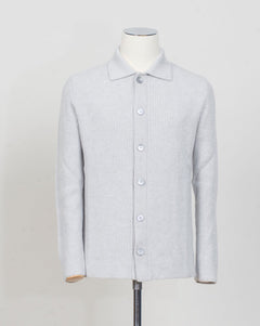 Article: 23104/15561
Col 044 / Light grey
Composition: 100% Cashmere (Felted)
Made in Italy Gran Sasso Ribbed Cashmere Overshirt / Light Grey