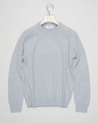 Art. 23129/19688
Col 061 / Light gray 
Composition: 80% wo 10%ws 10%vi
Made in Italy Gran Sasso Ribbed Crewneck Knit / Light Grey