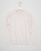 Art. 23129/19688
Col 113 / Bone white / Off white
Composition: 80% wo 10%ws 10%vi
Made in Italy Gran Sasso Ribbed Crewneck Knit / Bone White
