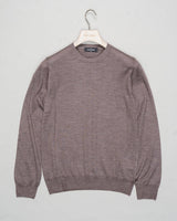 Art. 43167/15390
Col Col 170/Beige
Composition 70%ws, 30%se
Made in Italy Gran Sasso Cashmere &amp; Silk Crewneck /Taupe