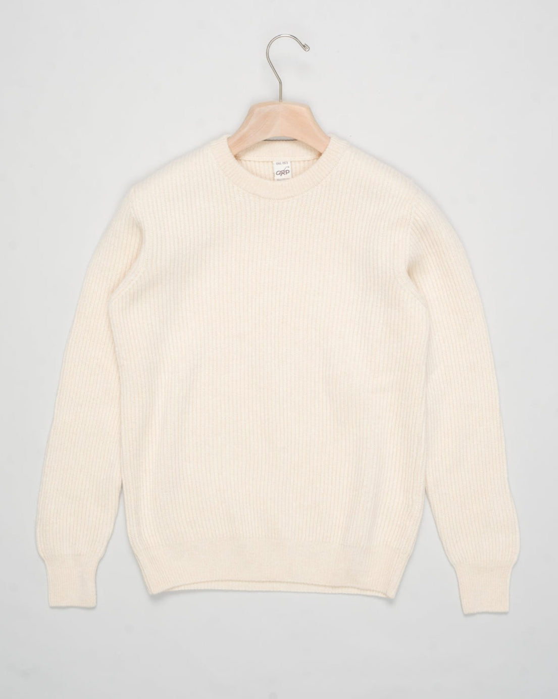 G.R.P. Firenze Ribbed Crewneck Knit
Col. Ecru
Composition 90% wool 10% cashmere
Made in Italy&nbsp;