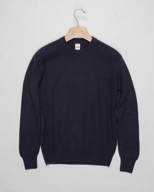 G.R.P. Firenze Ribbed Crewneck Knit
Col. Ecru
Composition 90% wool 10% cashmere
Made in Italy&nbsp;