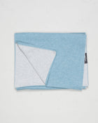 Measurements: L: 194cm W: 40cm
Article: 57123 / 15564
Color: 523 / Light Blue & Light Grey
Composition: 100% Cashmere
Made in Italy Gran Sasso Double Face Cashmere Scarf / Light Blue & Light Grey