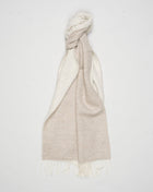 Size: 200cm x 52cm
Double Face
Article: 93101 / 91102
Color: 010 / Light Beige 
Composition 80% Wool 20% Cashmere
Made in Italy Gran Sasso Wool & Cashmere Scarf / Light Beige