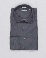 Slimline
Cut away collar
Single cuff
Mother of Pearl buttons
Composition: 98% Cotton 2% Elastan
Article: 7749217995
Color: 600 / Black Stenströms Casual Denim Stretch Shirt / Black