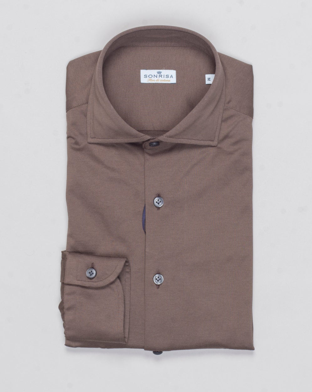 Composition: 100% Cotton
Article: J133
Model: FJ17
Color: Brown / 08 Sonrisa Cotton Jersey Shirt / Brown
Made in Italy