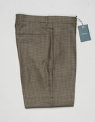 Model: Chiaia long
Single pleat
Front pockets: seam
Back pockets: welted
Hemming: 5cm turn ups
Article: ca2034
Color: Army
Composition: 100% Virgin wool natural stretch
Made in Martina Franca, Italy Berwich Puppytooth Trousers / Army