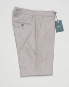 Model: Sauma20
Flat front
Front pockets: slanted
Back pockets: with button
Belt loops
3,5cm turn ups
Article: vb1504
Color: Beige
Composition: 100% virgin wool natural stretch
Made in Martina Franca, Italy Berwich VBC Flannel Trousers / Beige