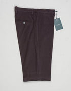 Composition: 98% Cotton 2% Elastan 
Color: Dark Brown
Model: vulcano23
Flat front
Front pockets: seam
Back pockets: welted
Hemming: unfinished
Article: ts1620x
Made in Martina Franca, Italy Berwich Cotton Chinos / Dark Brown