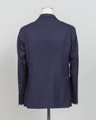 Model: Montecarlo  1SHO22K (1.5cm longer)
Notch lapel
Single breasted 
2 Buttons
Sidevents
 99% wool 1% ea
Art 060069
Col B5040 / Navy
Made in Martina Franca, Italy Tagliatore Wool Panama Jacket / Navy
