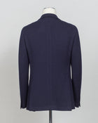 Model: Montecarlo 1SHJ22K (1.5cm longer)
Notch lapel
Single Breasted, 2 buttons
Side vents 
Art 340209
Col B3459 / Navy
Composition: 40%pl 30%lana 30% acrilica
Fabric weight: 420g
Made in Martina Franca, Italy