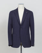 Model: Montecarlo 1SHJ22K (1.5cm longer)
Notch lapel
Single Breasted, 2 buttons
Side vents 
Art 340209
Col B3459 / Navy
Composition: 40%pl 30%lana 30% acrilica
Fabric weight: 420g
Made in Martina Franca, Italy