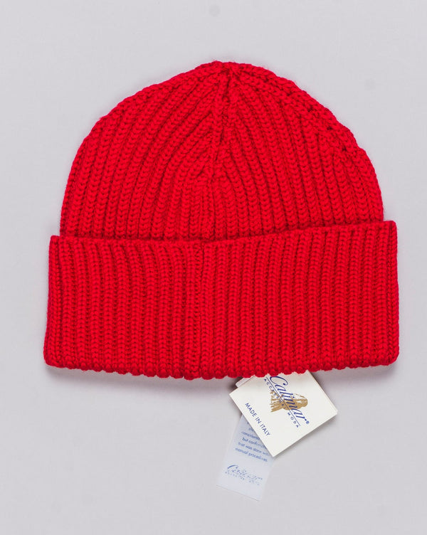 Composition: 100% Extrafine Merino Wool
Article: W23200
Color: Red / 19095
Made in Italy Calimar Ribbed Merino Beanie / Red