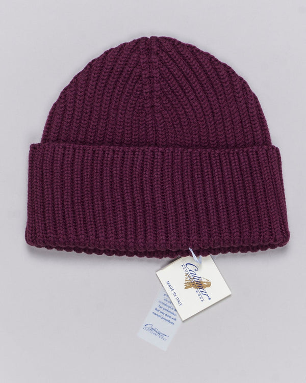 Composition: 100% Extrafine Merino Wool
Article: W23200
Color: Burgundy / 19076
Made in Italy Calimar Ribbed Merino Beanie / Burgundy
