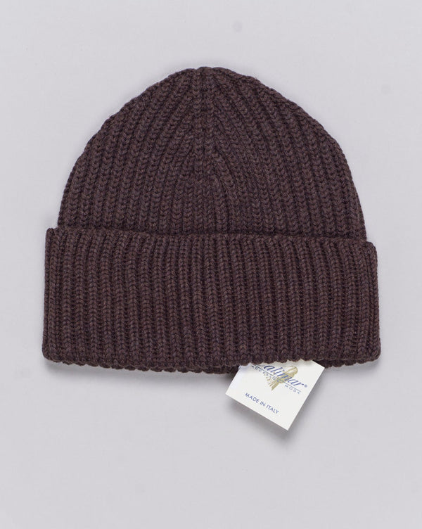 Composition: 100% Extrafine Merino Wool
Article: W23200
Color: Dark Brown / 20884
Made in Italy Calimar Ribbed Merino Beanie / Dark Brown