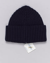Composition: 100% Extrafine Merino Wool
Article: W23200
Color: Navy / 10215
Made in Italy Calimar Ribbed Merino Beanie / Navy