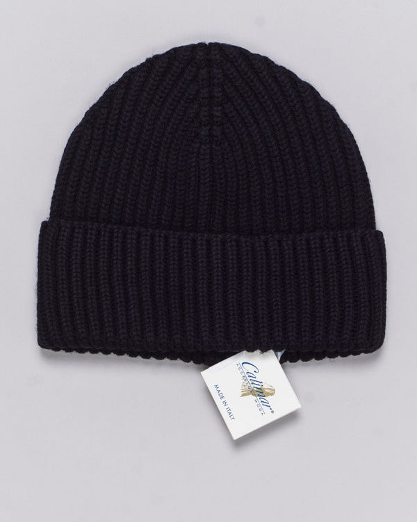 Composition: 100% Extrafine Merino Wool
Article: W23200
Color: Black / 10008
Made in Italy Calimar Ribbed Merino Beanie / Black