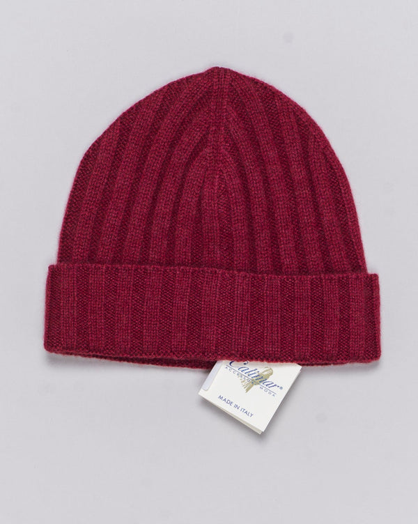 Composition: 100% Cashmere
Article: WS225
Color: Dark Red / 21527
Low profile
Made in Italy Calimar Cashmere Beanie / Dark Red