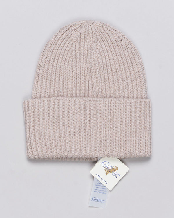 Composition: 100% Cashmere
Article: WVU083
Color: Light Beige / 21042
Made in Italy Calimar Ribbed Cashmere Beanie / Light Beige