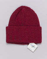Composition: 100% Cashmere
Article: WVU083
Color: Dark Red / 21527
Made in Italy Calimar Ribbed Cashmere Beanie / Dark Red