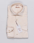 Slimline
Cut away collar
Single cuff
Mother of Pearl buttons
Two front pockets
Corduroy
Composition: 100% Cotton
Article: 7737219089
Color: 210 / Light Beige Stenströms Corduroy Shirt / Light Beige