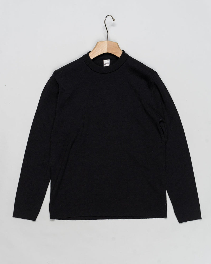 Composition: 100% Merino wool
Article: TEC 55
Model: Crewneck
Color: Black
Made in Italy&nbsp;
G.R.P. Firenze Plain Merino Crewneck / Black