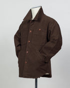 Quality 4V005
Col 7381 Brown
Model: Leo/2F
100% cotton
Made in Italy Tela Genova Moleskin Overshirt / Brown