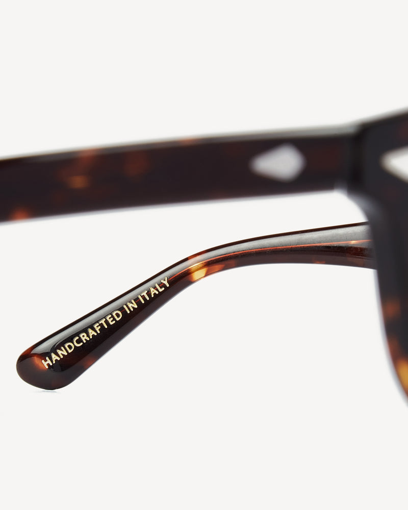 Viola Milano The Positano Sunglasses – Marrone with Mustard Lens
