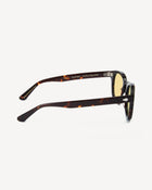 Viola Milano The Positano Sunglasses – Marrone with Mustard Lens