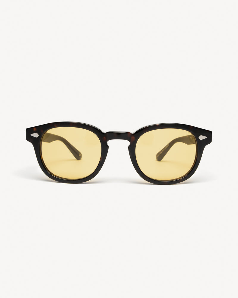 Viola Milano The Positano Sunglasses – Marrone with Mustard Lens