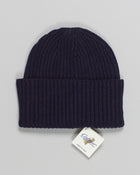 Composition: 100% Cashmere
Article: WVU.083
Color: Navy / 20102
Made in Italy Calimar Ribbed Cashmere Beanie / Navy