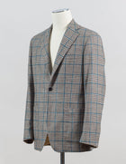 Composition: 88% Wool 12% Silk
2 buttons
side vents
notch lapel
fully lined Sauma Wool & Silk Glencheck Jacket / Brown
