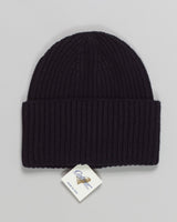 Composition: 100% Cashmere
Article: WVU.083
Color: Black / 20000
Made in Italy Calimar Ribbed Cashmere Beanie / Black