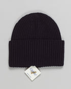 Composition: 100% Cashmere
Article: WVU.083
Color: Black / 20000
Made in Italy Calimar Ribbed Cashmere Beanie / Black