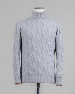 Classic version of a heavy roll neck with a beautiful knitted cable pattern. Warm and comfortable for the cold season.

Article: 13115/19659
Color: 061 / Light Grey
Composition: 80% Virgin Wool 10% Cashmere 10% Viscose

Made in Italy Gran Sasso Cable Knit Roll Neck / Light Grey
Article: 13115/19659
Color: 061 / Light Grey
Composition: 80% Virgin Wool 10% Cashmere 10% Viscose

Made in Italy Gran Sasso Cable Knit Roll Neck / Light Grey