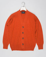 Super Geelong wool cardigan featuring dropped shoulder and 4-button closure. Versatile and refined, it's a timeless wardrobe staple. For its unparalleled softness, this item is a luxury treat. Made in Italy.

Article: 23188/25051
Color: 373 / Orange
Composition: 100% Virgin Wool
Super Geelong
Made in Italy &nbsp;Gran Sasso Wool Cardigan / Orange