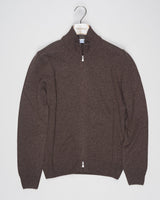 Article: 23123/19621
Color: 184 / Brown
Composition: 80% Virgin Wool 10% Cashmere 10% Viscose

Made in Italy Gran Sasso Full-Zip Knit / Brown