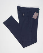 Model: vulcano23-GD

Flat front
Garment Dyed
Front pockets: slanted

Belt loops
Article: xgab
Color: Navy
Composition: 98% Cotton 2%Elastan
Made in Martina Franca, Italy Berwich Garment Dyed Cotton Chinos / Navy