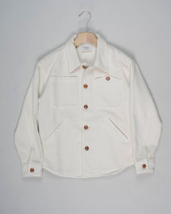 Composition: 100% Cotton

Color: 7383 / Mustard
Model: LEO/2F
Article: LEO011

Made in Italy Tela Genova Heavy Cotton Shirt Jacket / Natural White