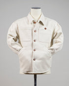 Composition: 100% Cotton

Color: 7383 / Mustard
Model: LEO/2F
Article: LEO011

Made in Italy Tela Genova Heavy Cotton Shirt Jacket / Natural White