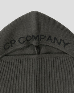 Breathable Lightweight 55% virgin wool & 45% polyester Art. 15CMAC285A 006595A Color:  670 / Olive Night One Size C.P. Company Re-Wool Balaclava / Olive Night